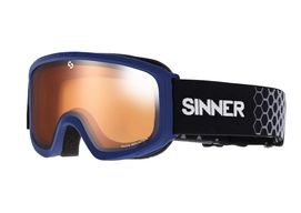 Ski Goggles Sinner Duck Mountain Matte Dark Blue Blue Mirror