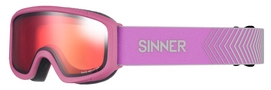 Skibril Sinner Kids Duck Mountain Matte Pink / Red Mirror
