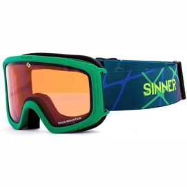 Skibril Sinner Junior Duck Mountain Matte Green Double Orange