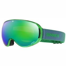 Skibrille Sinner Nauders Green Revo + Orange Sintec