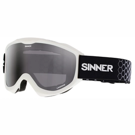 Skibril Sinner Lakeridge Matte White Double Smoke