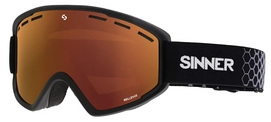 Skibril Sinner Bellevue Matte Black Double Orange