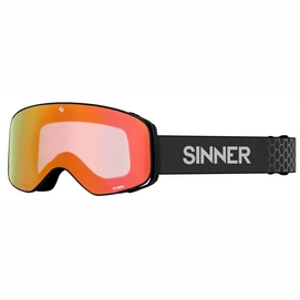 Skibril Sinner Olympia Matte Black / Full Orange Mirror