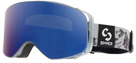 Masque de ski Sinner Olympia Grey Transparent Full Blue Mirror