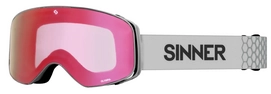 Skibrille Sinner Olympia Matte Light Grey / Full Red Mirror