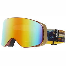 Ski Goggles Sinner Olympia Orange Transparent Red Revo