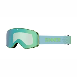 Ski Goggles Sinner Olympia Matte Moss Green / Full Green Mirror