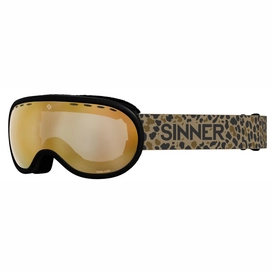 Skibril Sinner Vorlage Matte Black / Gold Mirror Vent