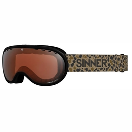 Skibril Sinner Vorlage Matte Black / Orange Sintec Vent