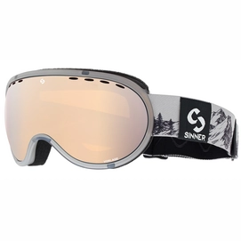 Skibrille Sinner Vorlage Transparent Grey Double Orange Mirror
