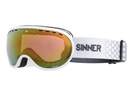 Skibril Sinner Vorlage Matte White Red Mirror Vent