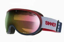 Skibril Sinner Vorlage Matte Red Matte Dark Blue Sintec Trans+ Vent