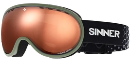 Skibrille Sinner Vorlage Matte Moss Green Double Orange Sintec