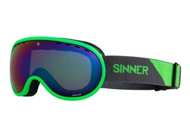 Masque de Ski Sinner Vorlage Matte Neon Green Green Mirror Vent