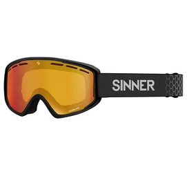 Skibril Sinner Batawa OTG Matte Black Double Full Orange Mirror Vent