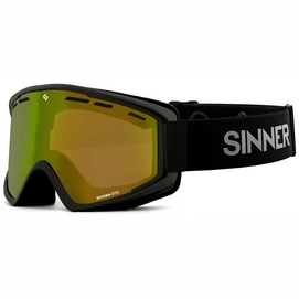 Skibril Sinner Batawa OTG Matte Black Double Full Gold-Green Mirror Vent