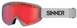 Skibril Sinner Batawa OTG Matte Light Grey / Full Red Mirror Vent