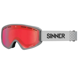 Skibril Sinner Batawa OTG Matte Light Grey Double Red Sintrast Vent