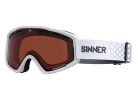 Ski Goggles Sinner Batawa OTG Matte White Orange Sintec Vent