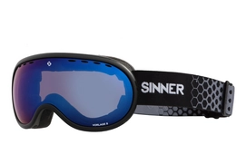 Ski Goggles Sinner Vorlage S Matte Black Blue Mirror Vent