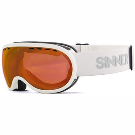 Masque de Ski Sinner Vorlage S Matte White Double Orange Vent