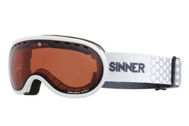 Ski Goggles Sinner Vorlage S Matte White Orange Sintec Vent