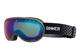 Ski Goggles Sinner Vorlage S Matte Moss Green Green Mirror Vent