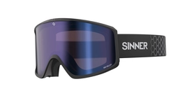 Skibril Sinner Sin Valley Matte Black Blue Mirror + Orange