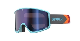 Ski Goggles Sinner Sin Valley Matte Light Blue Blue Mirror + Orange