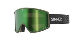 Skibril Sinner Sin Valley Matte Moss Green Green Mirror + Orange