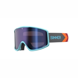 Ski Goggles Sinner Sin Valley+ Matte Light Blue Blue Mirror + Orange Sintec