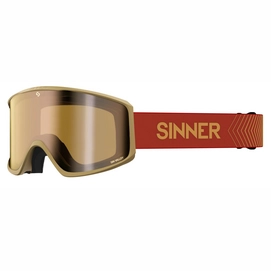 Skibril Sinner Sin Valley S Matte Sand / Gold Mirror + Pink