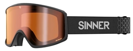 Skibril Sinner Sin Valley S+ Matte Black / Orange Mirror + Orange Sintec
