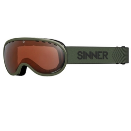 Skibril Sinner Vorlage Matte Green Double Orange Sintec Vent