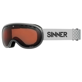 Skibril Sinner Vorlage S Matte Light Grey Double Orange Vent