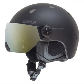 Casque de Ski Sinner Titan Visor Matte Black Gold Mirror