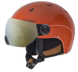 Skihelm Sinner Titan Visor Metallic Sunset Orange Blue Mirror
