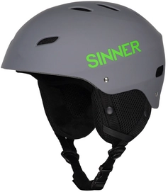 Skihelm Sinner Bingham Rental Grey / Green