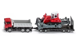 Siku Vrachtwgen Met Aanhanger En Bulldozer