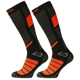 Skisocken Sinner Pro Socks II Double Pack Black Unisex-Schuhgröße 36 - 38