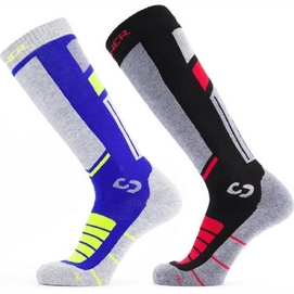 Chaussettes de Ski Sinner Unisex Pro Socks II Double Pack Bleu-Taille 36 - 38