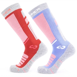 Chaussettes de Ski Sinner Pro Socks Double Pack Femme Rose