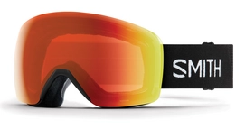 Masque de ski Smith Skyline Black / ChromaPop Everyday Red Mirror Noir