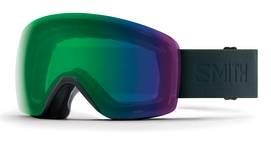 Masque de ski Smith Skyline Deep Forest Flood / ChromaPop Everyday Green Mirror Vert