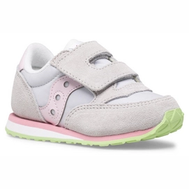 Saucony Jazz HL Grey Pink Green Babys-Schuhgröße 21,5