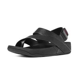 FitFlop Sling Perf Sandal Leather Men All Black