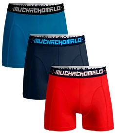 Boxers Muchachomalo Solid Boys Red Blue Dark Blue 3-Pack