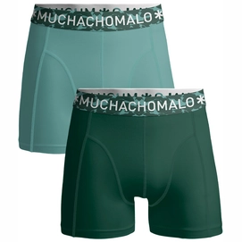 Boxershort Muchachomalo Boys Short Solid Green/Green (2-pack)