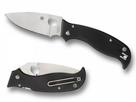 Folding Knife Spyderco Superleaf Black