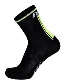 Wielrensokken Santini Primaloft Winter Socks Yellow Fluo